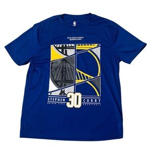 NBA Stephen Curry #30 Golden‎ State Warriors Jersey Blue/Gold Graphic NBA Tee